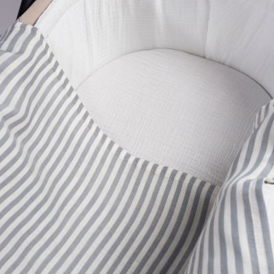 Lange Praliné Rayures Matcha (120x120 cm)